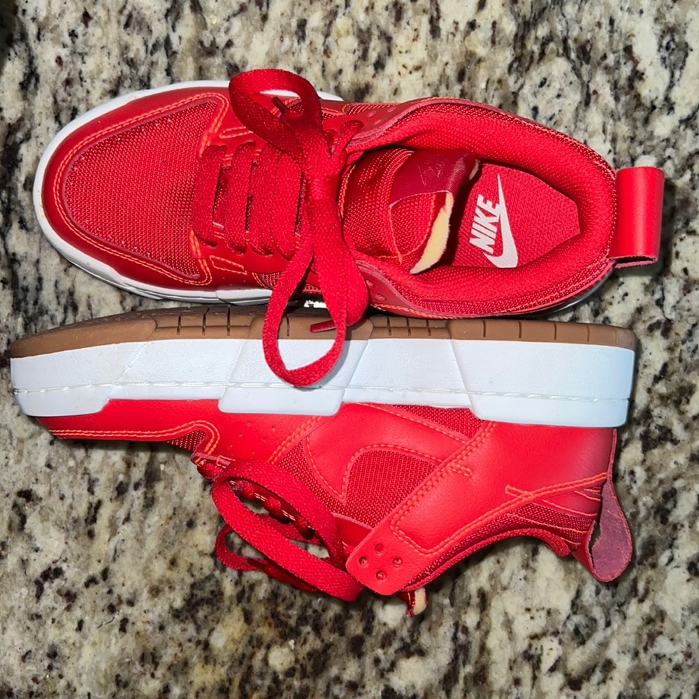 new Nike Dunk Disrupt low sneakers -red
